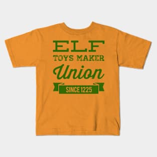 Elf toys maker union since 1225 Kids T-Shirt